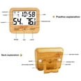thumbnail image 4 of Termómetro de ambiente con indicador higrómetro con reloj incorporado y visualización de la hora para el hogar y la oficina, 4 of 5