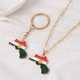 thumbnail image 4 of Kurdistan Country Map Flag Clavicle Chain Friendship Jewelry Hip-Hop Keychain, 4 of 4