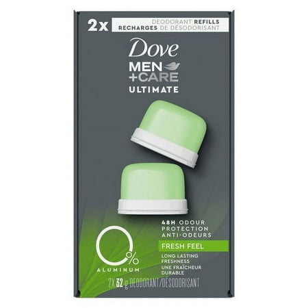 Men+care Ultimate 0% Aluminum Fresh Feel 48 Hour Deodorant Refill Kit