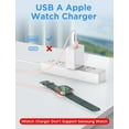thumbnail image 4 of 2025 Upgraded for Apple Watch Charger USB Magnetic Fast Charging Cable Portable Wireless Charging Compatible with iWatch Series 10/9/8/7/6/5/4/3/2 Ultra 2/SE, 4 of 10