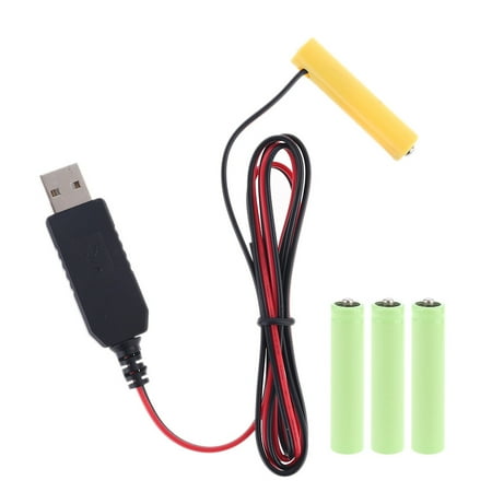

TINYSOME Universal LR03 AAA Battery Eliminator USB Power Supply Cable Replace AAA Battery