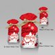 thumbnail image 3 of 5/10 piezas Bolsa de dulces de Año Nuevo 2022 Bolsa de regalo de Papá Noel Bolsa con cordón crujiente de copos de nieve Decoraciones de Feliz Navidad para el hogar Regalo de Navidad, 3 of 5