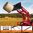thumbnail image 5 of AOILE 49" Red and Black Double Bale Spear – 4000 lbs Capacity, Quick Attach Spike Forks for Skid Steer Loader and Tractor, 5 of 7