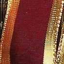 The Ribbon People Red Bordeaux Grosgrain with Gold Wired Craft Ribbon 1.5" x 27 Yards