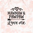 thumbnail image 4 of Inktastic Mawmaw and Pawpaw Love Me Girls Baby Bodysuit, 4 of 5