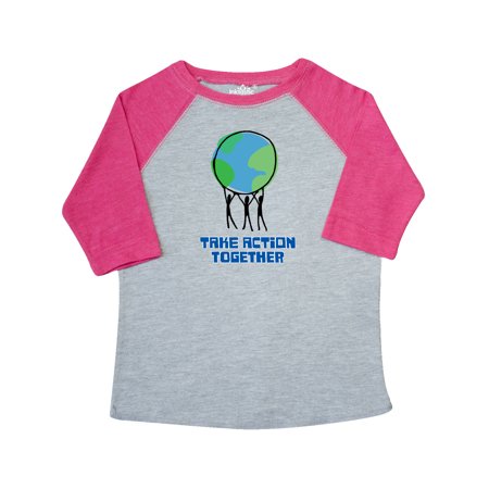 

Inktastic Take Action Together Save the Planet Gift Toddler Boy or Toddler Girl T-Shirt