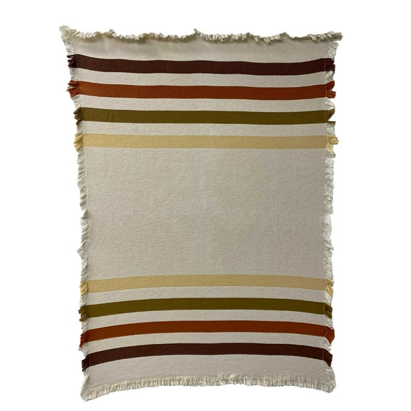 Pure Country Weavers Bent Creek Stripe Blanket Tapestry Throw Woven from Cotton - Made in The USA (73x48)