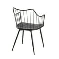 thumbnail image 3 of Winston Farmhouse Chair in Black Metal and Black Wood by LumiSource, 3 of 5