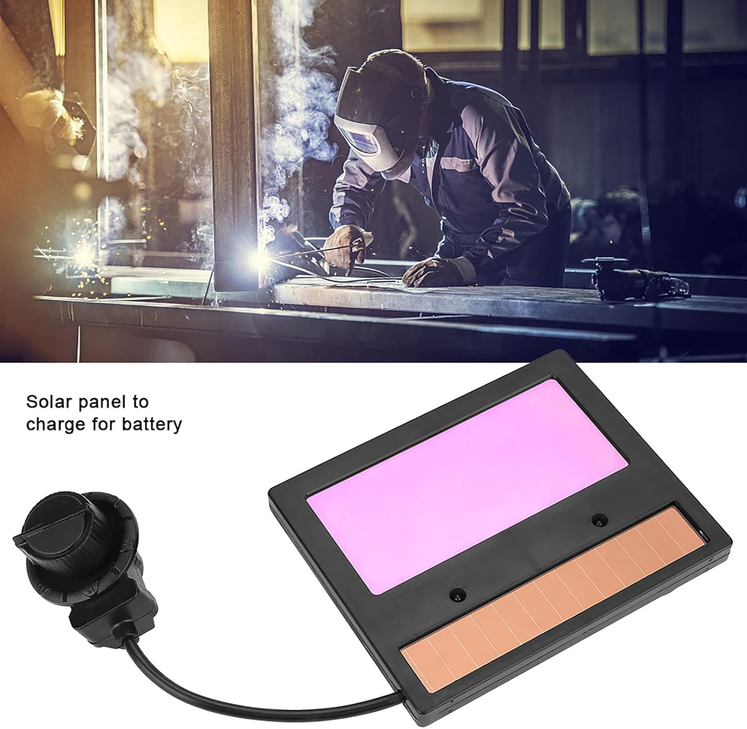Gamvdout Solar Welding Helmet Lens TX600C Auto Darkening Lens for Welding Grinding 110 * 90mm Welding Helmets