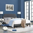 thumbnail image 5 of Modway Corene Full Fabric Platform Bed with Squared Tapered Legs in Gray, 5 of 6