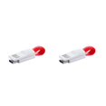 thumbnail image 2 of sweethay Tipo C Llavero Cable Transferencia de carga Llavero USB C Cable de datos Reemplazo para rojo 9cm 2piezas, 2 of 5