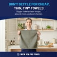 thumbnail image 3 of Microfiber Cleaning Cloth | Gray | 12 Pack | 16” X 16” | All Purpose Microfiber Towels - Clean, Dust, Polish, Scrub, Absorbent, 3 of 7