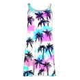 thumbnail image 7 of Mifsaly Cotton Summer Dresses for Women 2026 Vacation Floral Print Sleeveless Beach Dress Going Out Everyday Flowy Sundresses Swim Cover Up S, 7 of 7
