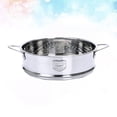 thumbnail image 3 of BRIGHTFUFU Cesta de vapor de vapor de 18 cm Manijas de acero inoxidable de acero inoxidable Vapor Vapor Vapinadora para el restaurante de la cocina para el hogar (plata) (estilo aleatorio), 3 of 7