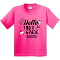 thumbnail image 3 of Inktastic Hello 3rd Grade with Hearts and School Supplies Youth T-Shirt, 3 of 5