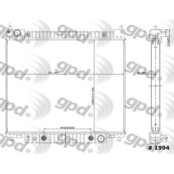 Radiator Fits select: 1997-2011,2013-2014 FORD ECONOLINE