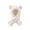 White, variant on lnmuld Solid Kids Bear Ear Plush Hat Scarf Integrated Tie Neck Warm Winter Headwear for Boys Girls Grey,12-24 Months