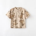 thumbnail image 1 of Camiseta con estampado completo de Disney para niños, ropa informal de cuello redondo, camisetas de dibujos animados para niños, camisa de Base suelta de algodón fino, nueva moda de verano, 1 of 4