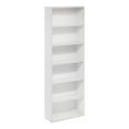 thumbnail image 1 of Pemberly Row Free Standing 6-Tier Open Storage Bookcase in White, 1 of 6