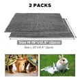 thumbnail image 3 of Holzlrgus 2Pcs Short Chenille Guinea Pig Cage Liner, Washable Rabbit Fleece Sleeping Bed Mat, Reusable Bunny Training Pad/Pee Pad/Blanket for Cat/Chinchilla/Hedgehog and Small Animals, 3 of 7
