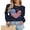 13 Blue, variant on American Flag Graphic Sweaters for Women 4th of July Crew Neck Heart Sweater Long Sleeve Casual Knit Pullover Sweater Shermie