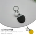 thumbnail image 4 of Miangastore Racket Keychain All Users Table Tennis Racket 7Pcs 2.55X1.49X0.59in, 4 of 8