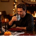thumbnail image 3 of Halloween 2D Flat Print Stemless Glasses Drinking Glasses 15oz Boost Halloween Atmosphere Easy Daily Maintenance Sturdy Glass Drinkware for Party Daily Use (1PC), 3 of 6