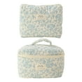 thumbnail image 2 of Bolsa de maquillaje acolchada multiusos, estuche portátil para cosméticos para mujeres y niñas, bolsas de aseo para sombra de ojos, lápiz labial,, 2 of 8
