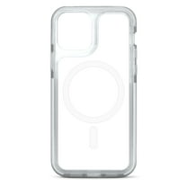 iHome Magnetic Velo Phone Case for iPhone 14 Pro/14/13 Pro/13, White/Clear