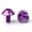 Purple, variant on 2Pcs Bottle Cage Holder Screws Aluminum Alloy 7075 Mountain Road Bike M5*12 Bolt