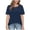 Navy, variant on T Shirts for Women 2026 Summer Short Sleeve Crewneck Hollow out Breathable Dressy Casual Office Work Tshirt Blouse