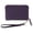 Purple, variant on CTM Premium Faux Leather Zip Around Wristlet Wallet (Women)
