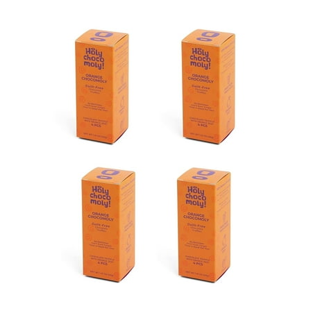 Orange Zest Chocolate Truffles | Low in Refined Sugar, Made With Dates and Real Nut Butters | Healthy On-the-go Snack | 4 Truffles/Box, 16 Truffles