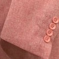 thumbnail image 5 of i.Finelong Men's Casual Blazer Business Commuter Single-Breasted Jacket Coral Pink, 5 of 8