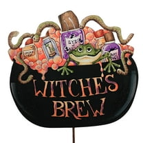 Reversible Fall/Halloween Pumpkin - One Garden Stake 23.5 Inch, Metal - Welcome Pumpkin F21045