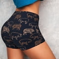 thumbnail image 2 of Sikiie Pig Farm Print Workout Shorts Women Scrunch Butt Gym Shorts Seamless High Waist Tummy Control Yoga Biker Athletic Shorts, 2 of 5