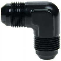 Allstar Performance ALL49725 Fitting - Adapter - 90 Degree -12AN Male to -12AN Male - Aluminum - Blk Anodized - Each