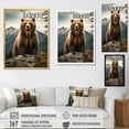 thumbnail image 4 of Designart "Bear Wild Bear III" Animals Floater Framed Canvas Art Print, 4 of 7