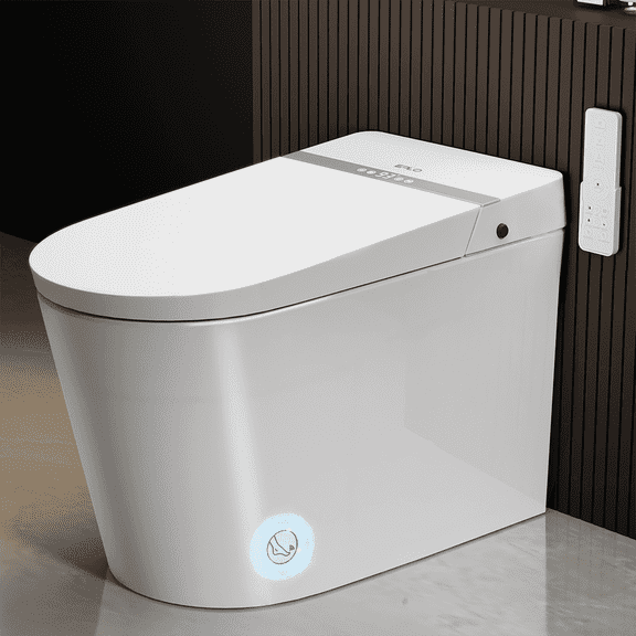 EPLO Smart Bidet Toilet, Auto Open/Close Lid, One-Piece Toilet Bidet Thankless, LED Display  Elongated Toilet  G20