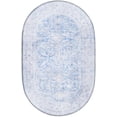 thumbnail image 3 of Unique Loom Timeless Collection Area Rug - Thaddeus (2' x 3' 1" Oval Blue/Gray), 3 of 9