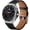 Black+ Sliver, variant on BANDOVA 2Pack Leather Band Compatible with Samsung Galaxy Watch 9 / 8 (40mm 44mm) & 8 Classic (46mm), Business Replacement Strap for Men Women,Black Brown(Black)