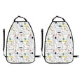 thumbnail image 2 of Kdxio Easter Rabbit Print 2 Pack Car Kick Mat Seat Cover Back Protector Mat with Pockets for Organizer Backseat Protector and Storage Anti Kick Pad for Vehicles, 2 of 9