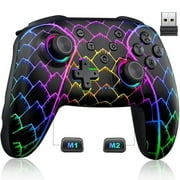 Switch Controller for Nintendo Switch/Lite/OLED/Switch 2, ESYWEN Pro Controller for Android/IOS/PC with Hall Joystick, Hall Trigger, Ambient Lighting
