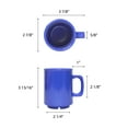 thumbnail image 2 of Excellante Color Purple melamine dinnerware collection 8 oz mug, comes in dozen, 2 of 2