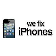 48" WE FIX IPHONES DECAL sticker smart phones cellphones mobile repairs
