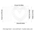 thumbnail image 3 of CQCYD Heart-Shape Flower Arrangement Base, 15x11 Inch Plastic Bouquet Wrapping Tool, DIY Floral Crafting Frame, Lightweight Heart-Shape Flower Arrangement Base for Fresh Handmade Bouquets and Gift, 3 of 6