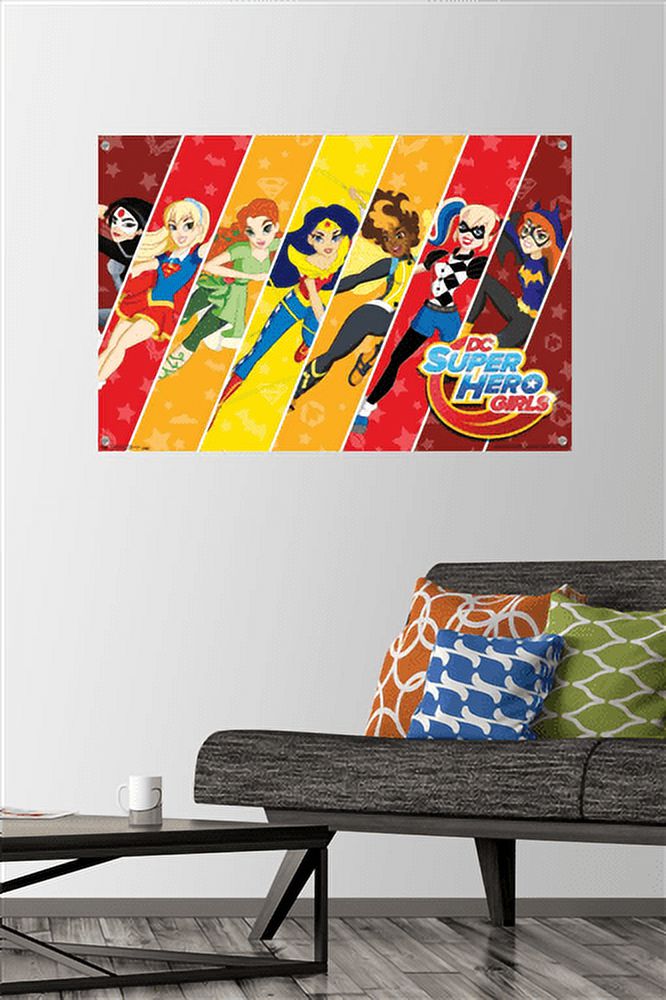 DC Comics TV - DC Superhero Girls - League Wall Poster with Push Pins, 22.375" x 34"