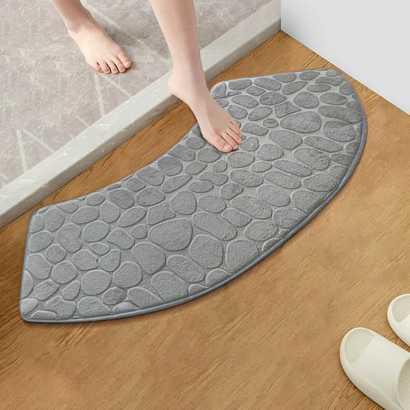 Xihbxyly Artículos en exceso Liquidación Todo 1 Alfonbra de baño espuma viscoelástica con alivio, agua absorbente y lavable, antideslizante, gruesa, suave y cómoda para mostrar