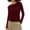 Red, variant on YODETEY Long Sleeve Shirts for Women, Crewneck Tees, Y2K Slim Comfortable Lightweight Blouses, Longsleeve Fit Pullover T-shirt Tops, Black Women's Plus L