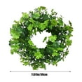 thumbnail image 3 of MXTPOV St Patricks Day Decor Wreath, Green Shamrock Leaves Wreaths for Front Door, St Patricks Day Decorations, Exquisite Wreath for Party Wall Decor, Home Decor, 3 of 5